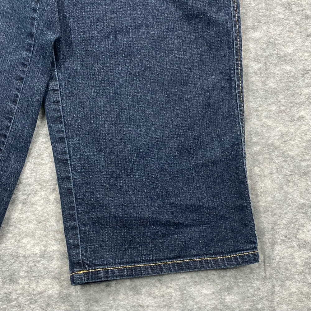Dockers Womens Blue Denim Cropped Favorite Fit Dark Wash Jeans Size 4 - Picture 10 of 11